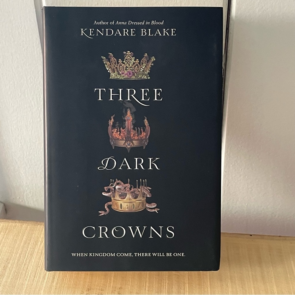 $15 SALE Three Dark Crowns Hardcover Book Teen Fiction Adventure Magic Fantasy